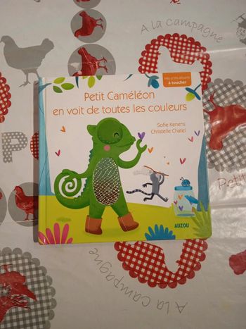 Livre tactile Petit caméléon en voit de toutes les couleurs