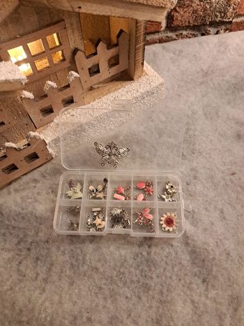 Breloques séparateur perles multicolore