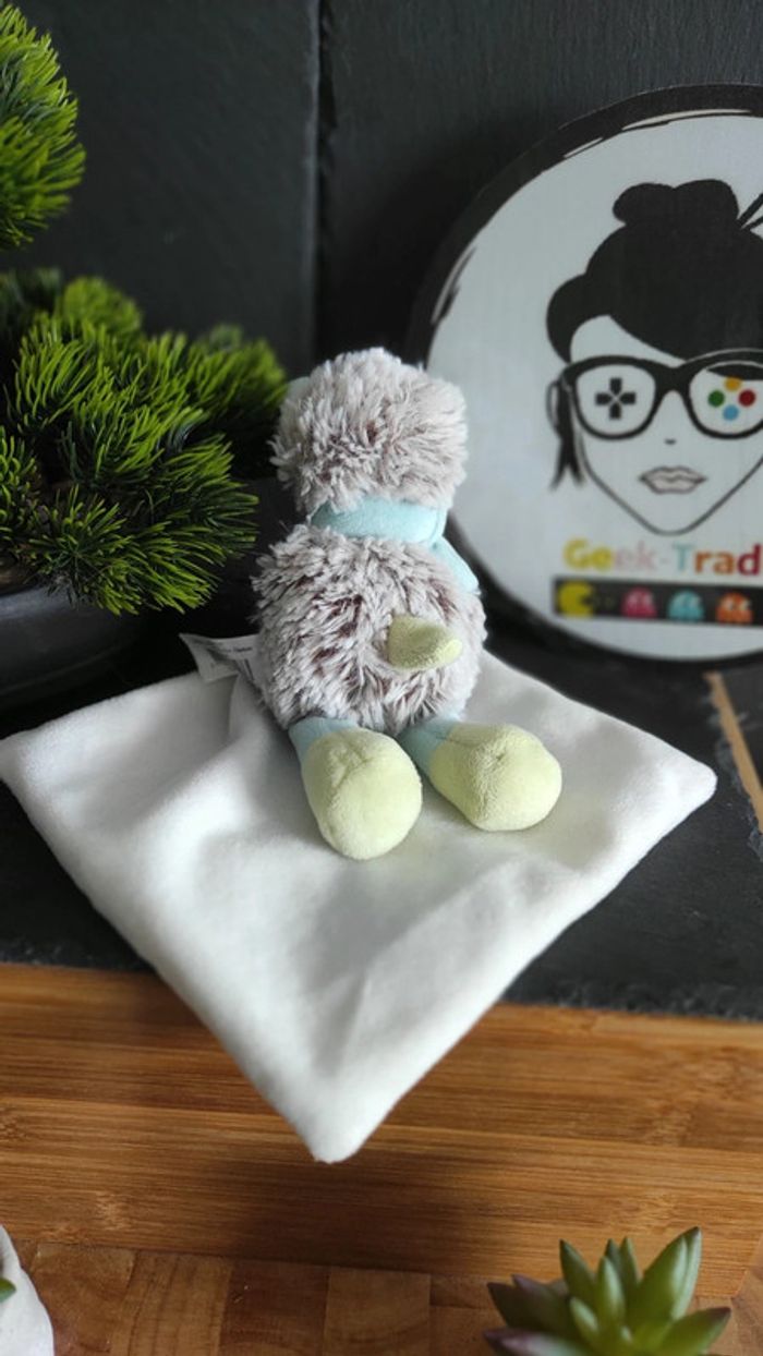 Doudou Knuffel Hérisson Baby Nat Gaston Escargot Rouge BN0197 #geektradedoudou - photo numéro 2