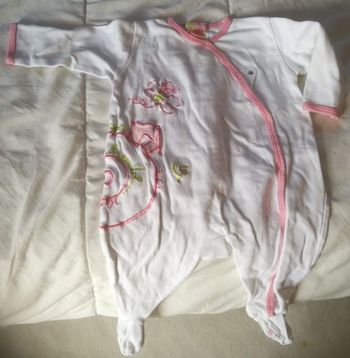 Pyjama blanc à motifs