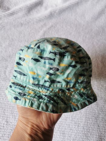 Chapeau bébé mixte et réversible 12/18 mois Tbe