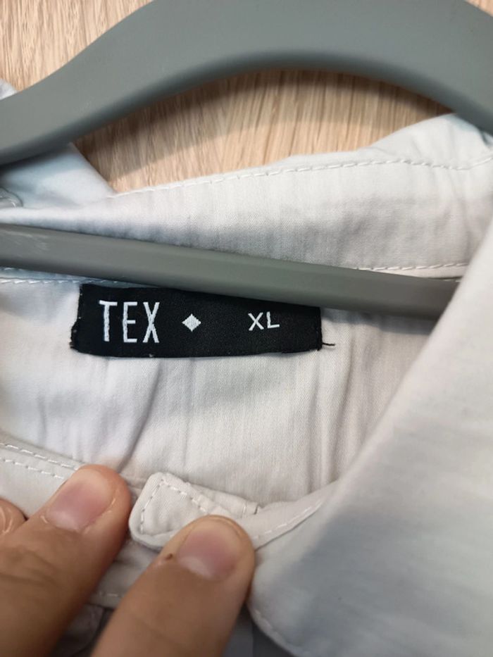Chemise pull beige et blanc neuf TEX- Taille XL 42 - photo numéro 6
