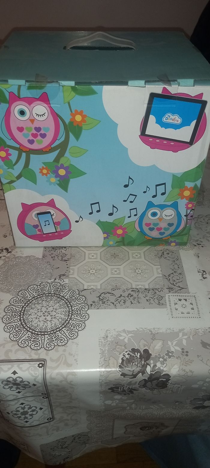 My Doodles pour Dock haut- Parleur sans fil Bluetooth + prise Jack 3.5mm pour Smartphone-Tablettes- Chouette . - photo numéro 5