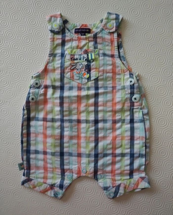 Salopette courte Sergent Major taille 3 mois