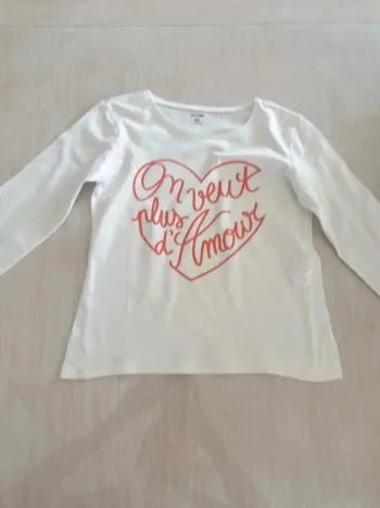 Tee shirt manches longues kiabi