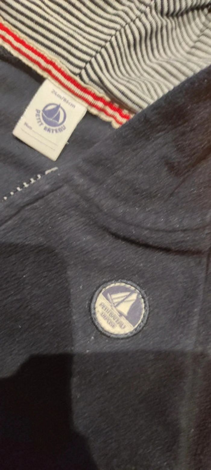 Gilet zippé polaire avec capuche Petit Bateau 24 mois 86 cm - photo numéro 3