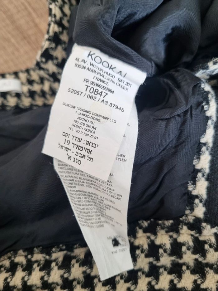 Short jupe Kookai motif damier en laine - photo numéro 16