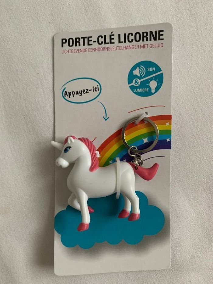 Porte clé licorne