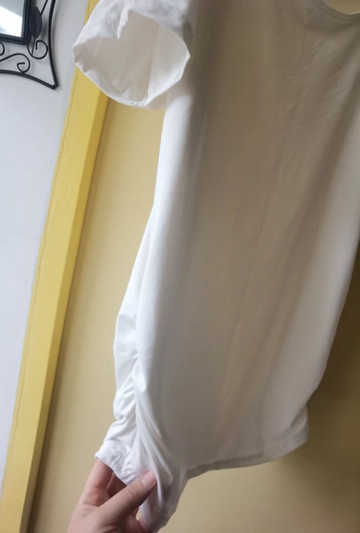 T-shirt long blanc - photo numéro 6
