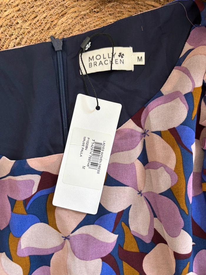 Robe fleurie violette Molly Bracken taille M - photo numéro 2