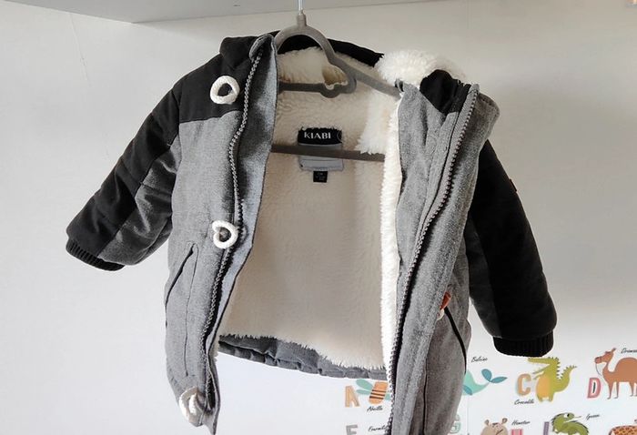 Manteau fourré Kiabi 12 mois - photo numéro 3