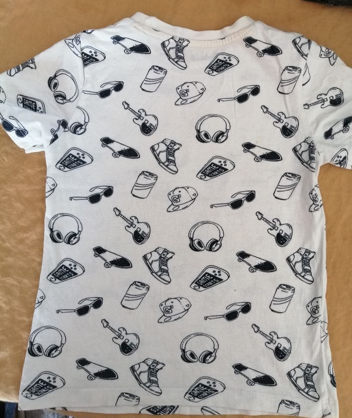 T-shirt blanc Gémo 6ans - photo numéro 2