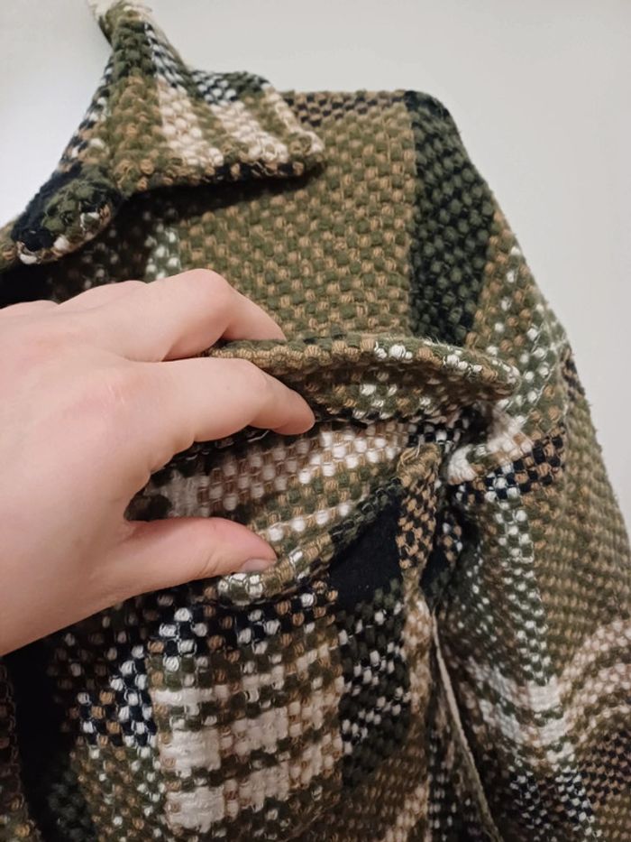 Veste épaisse à carreaux taille S/M 36/38 - photo numéro 3