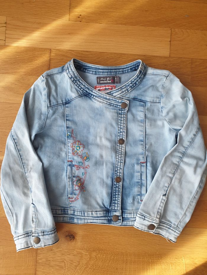 Jolie veste en jean zippée Orchestra 8 ans