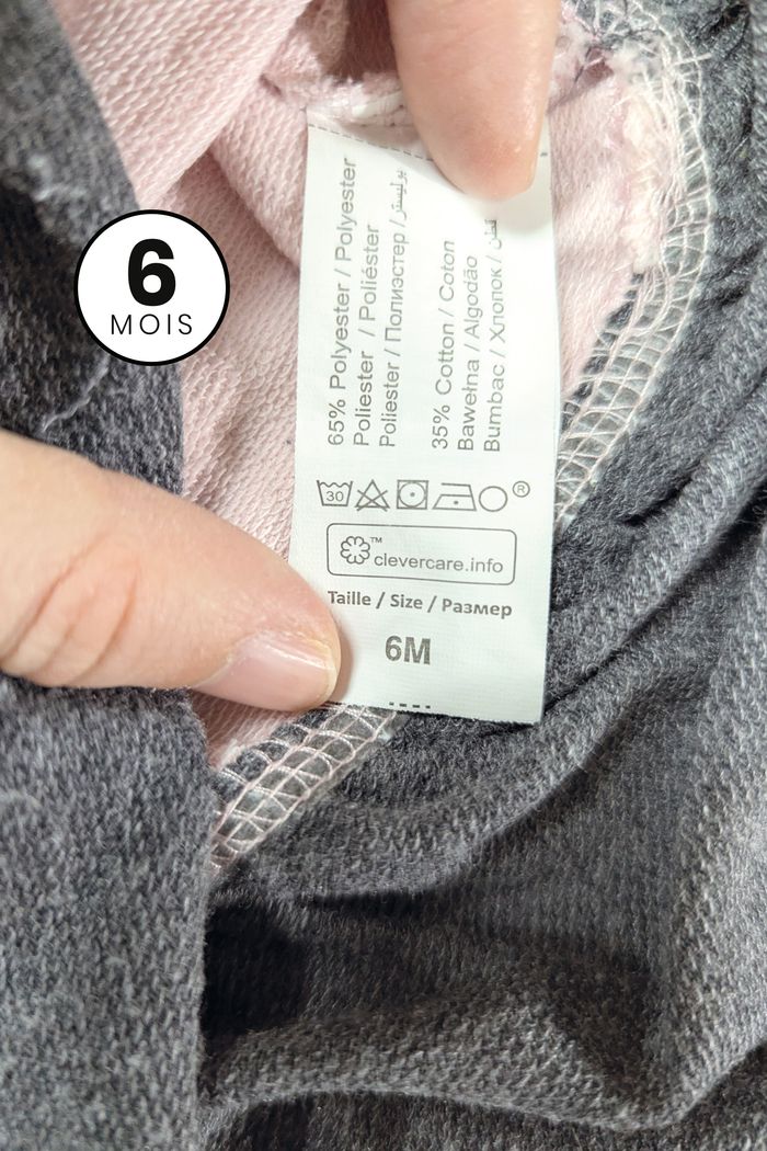 Robe manches longues, Kimadi bébé fille 6 mois - photo numéro 4