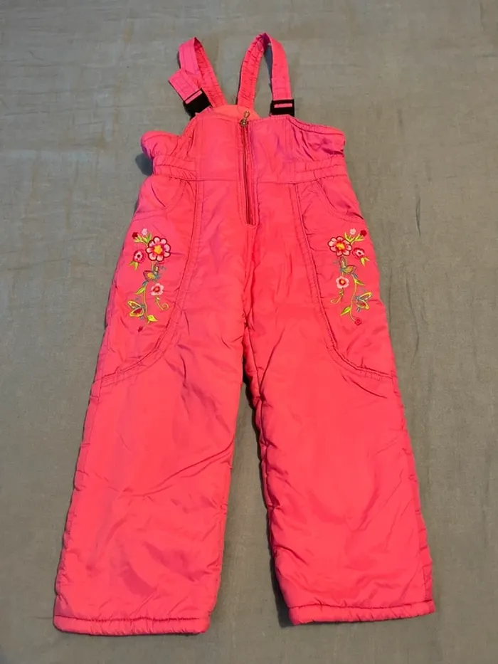 Salopette de ski rose - Taille 20 110/120 cm