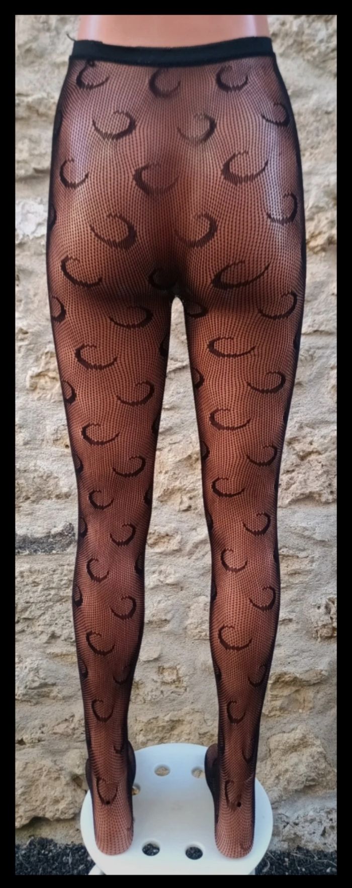 Collant résille motif fantaisie - photo numéro 3