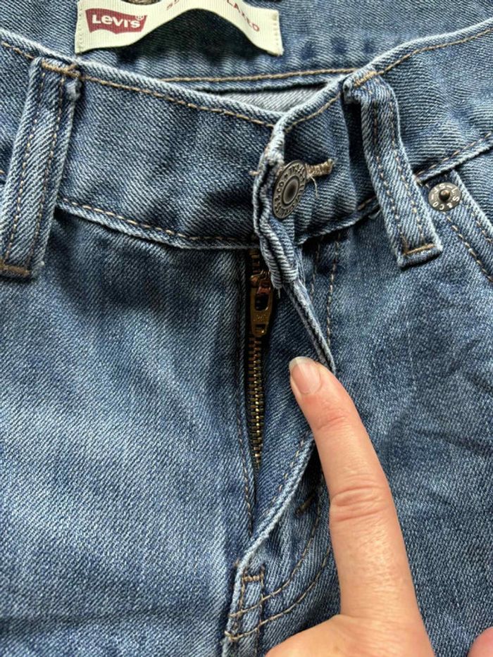 Jean Levi’s femme 550 Relaxed Fit W27 L27 S/36 bleu large ample mi taille - taille haute - photo numéro 7