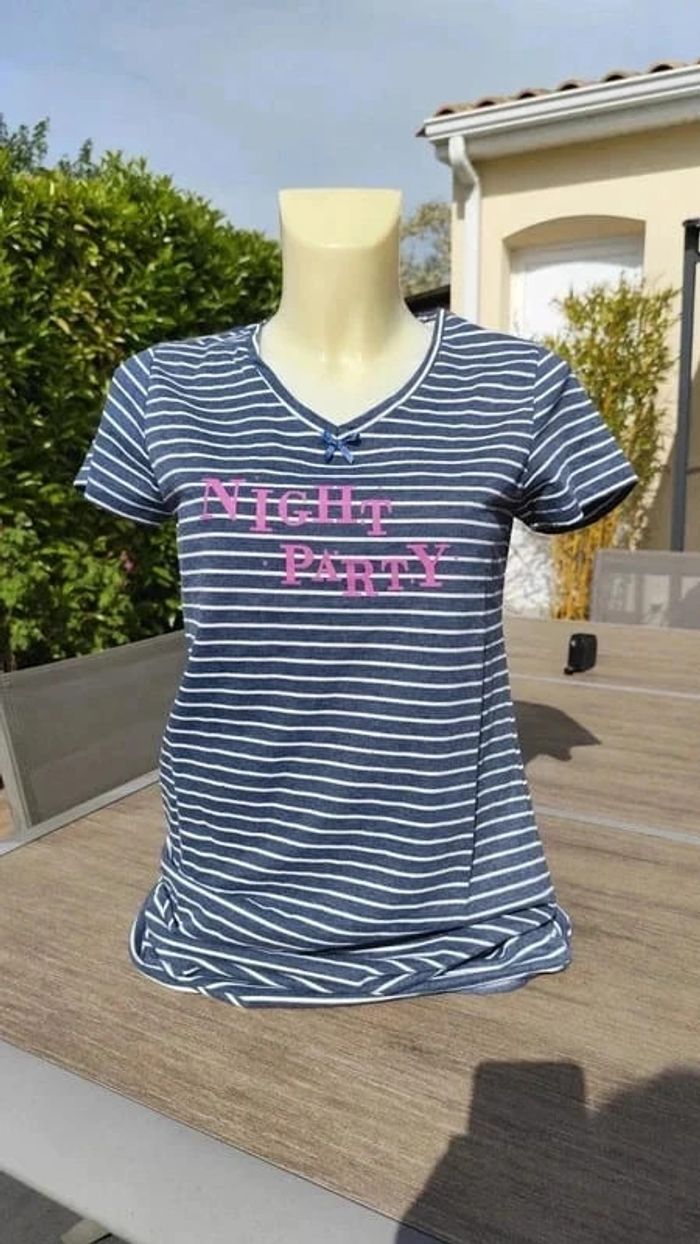 Chemise de nuit / tee shirt long T38 - Sincère