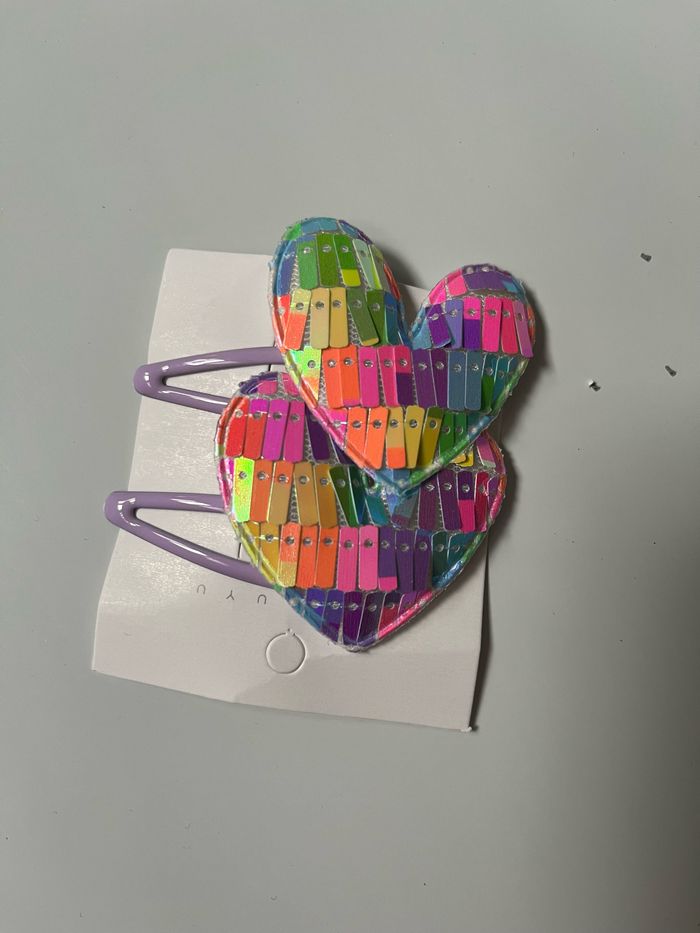 Barrette à cheveux fille pailleté - photo numéro 2