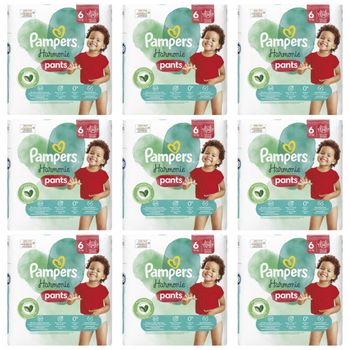Lot de 216  Couches Pampers Harmonie Pants 15+kg Taille 6 Neuf
