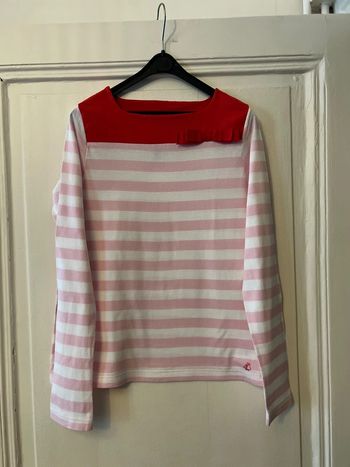 T-shirt manches longues marinière 12 ans - Petit Bateau