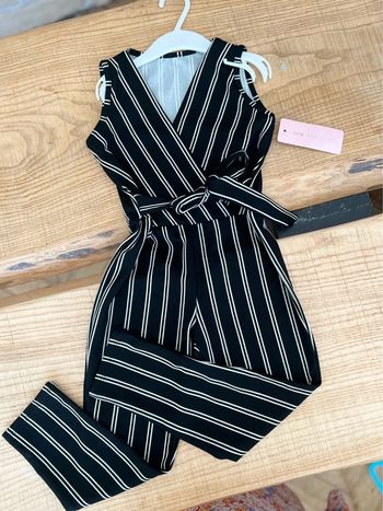 Combinaison combi d’été longue marine et blanche 6 ans New collection