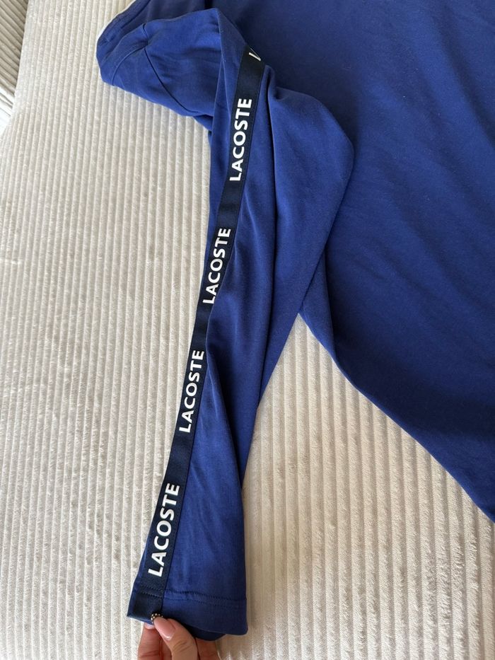 T-shirt manche longue Lacoste bleu - photo numéro 5