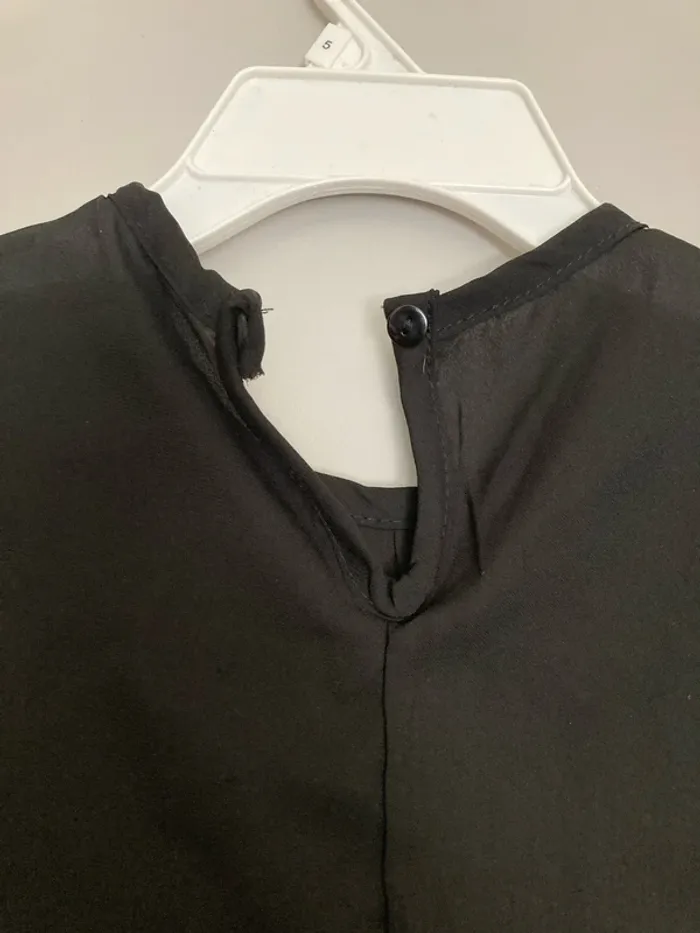 Top fluide noir transparent - Taille S - photo numéro 8