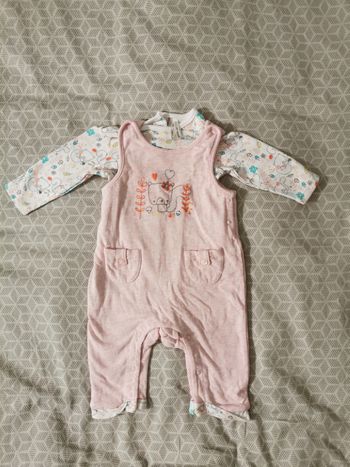 Ensemble salopette bébé fille
