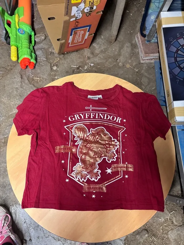 CROP top manche courte Harry Potter fille