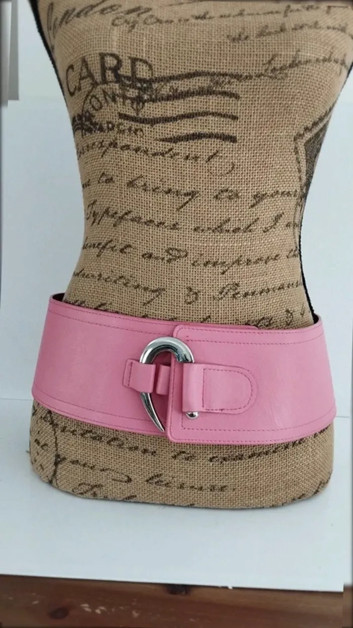 Ceinture large rose crochet 90 cm - photo numéro 2
