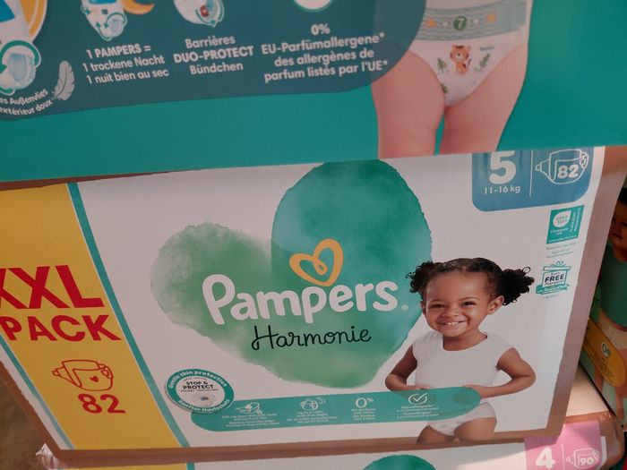 Pampers xxlpack gigapack harmonie taille 5