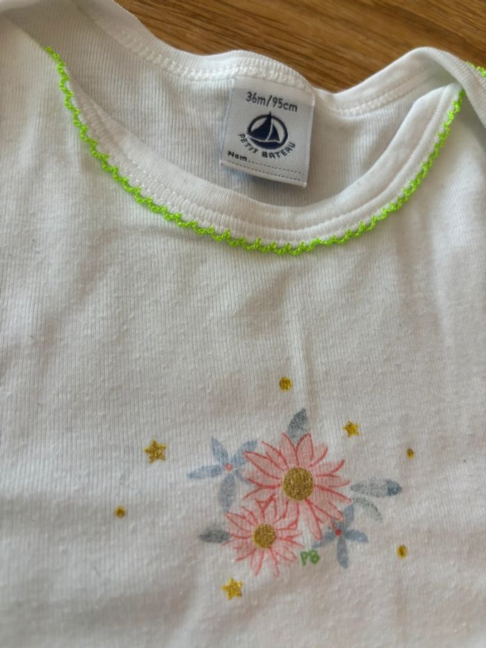 Lot de 3 bodies MC Petit Bateau 36M - photo numéro 7