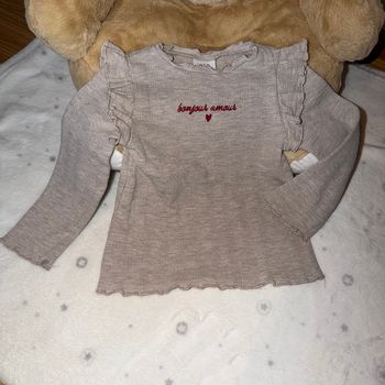 Joli maillot longues manches - T12-18mois - Zara 