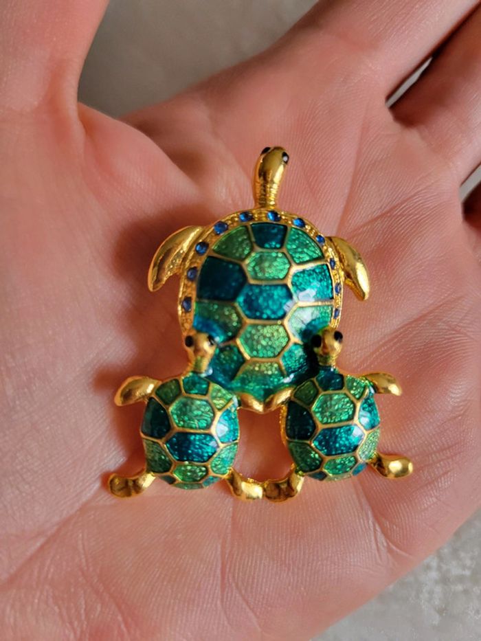 Broche une tortue 🐢 et ses bébés - photo numéro 5