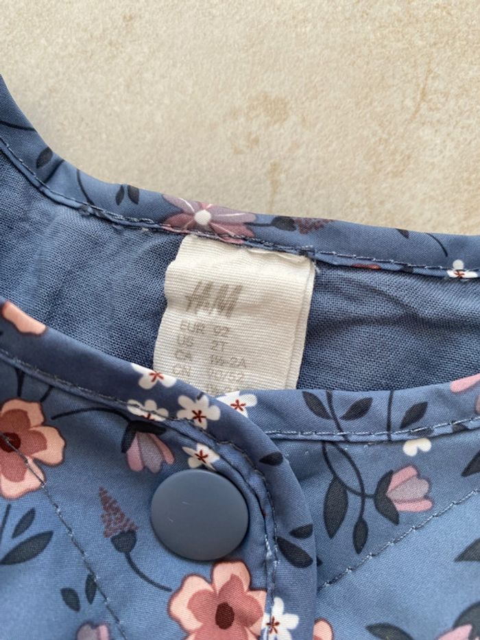Veste matelassé fleurs fille H&M 92cm - photo numéro 6