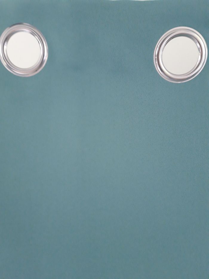 Rideau opaque turquoise 140x180 TBE - photo numéro 2