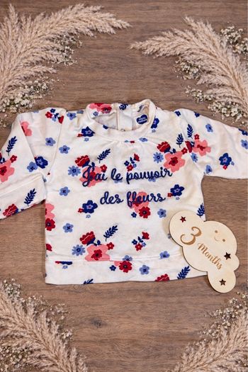 Haut petite fille taille 3 mois 