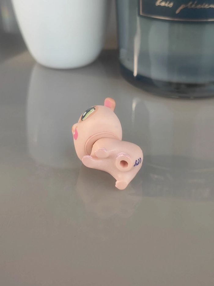 Littlest pet shop beige pink hamster guinea pig #1341 - photo numéro 3