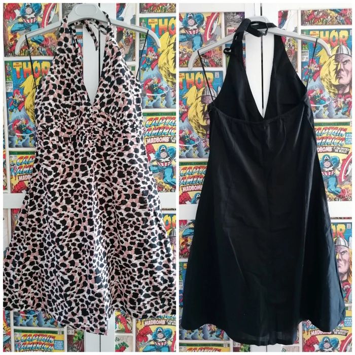 Robe noir et une robe léopard h&m taille 38