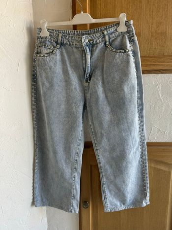 Pantacourt en jean bleu clair - taille 42/XL