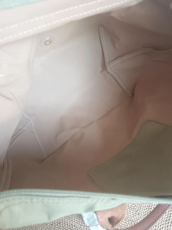 Longchamp | le Pliage kaki et cuir marron | t. S - photo numéro 9