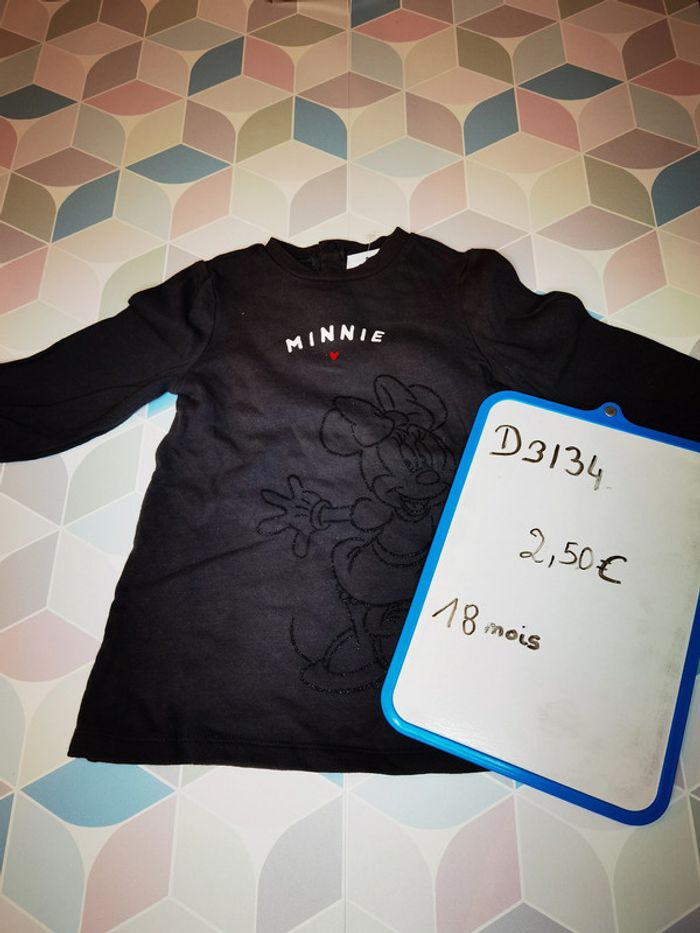 D3134 - pull long minnie fille 18 mois - photo numéro 3