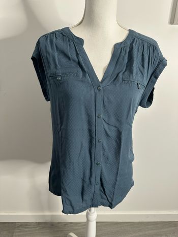 Blouse à manches courtes bleu pétrole JBC T36 S