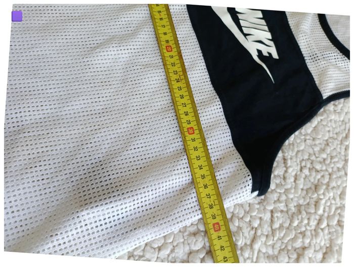 Débardeur Nike sport noir et blanc mesh vintage - photo numéro 7