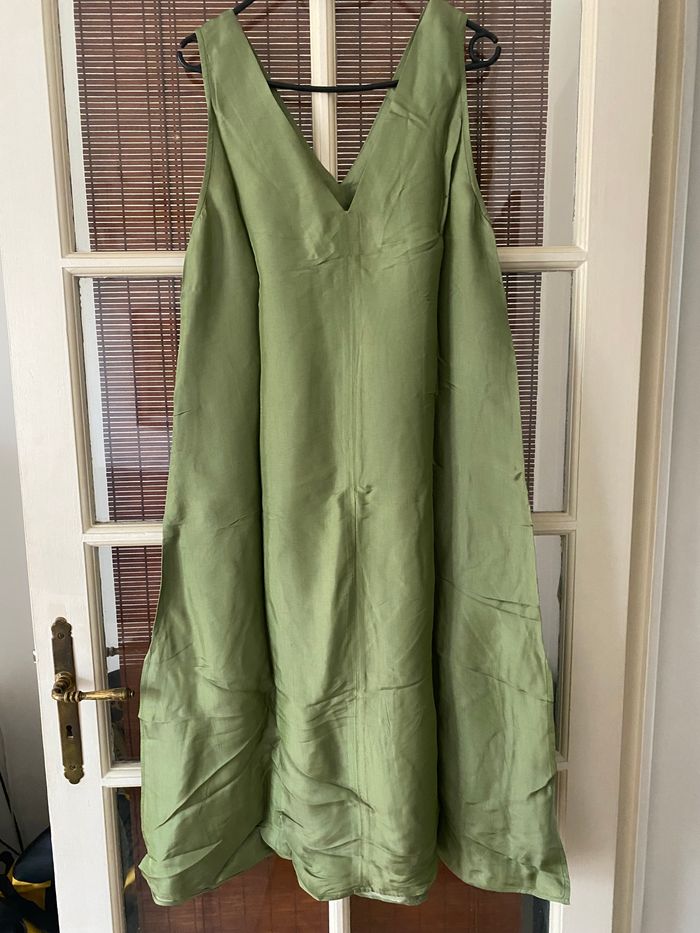 Robe longue en soie