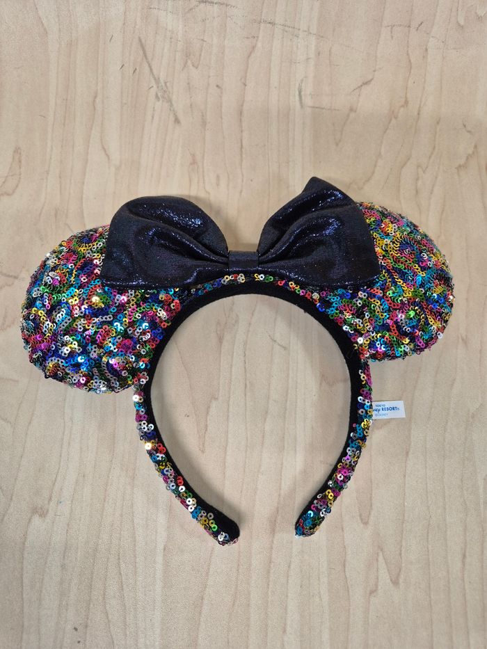 Oreilles de Mickey (Disney Ears) Tokyo Disney Resort : Rainbow Colorful black - photo numéro 2