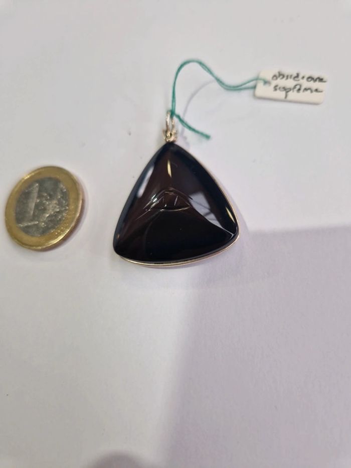 Pendentif obsidienne arc en ciel suprême oeil - photo numéro 3