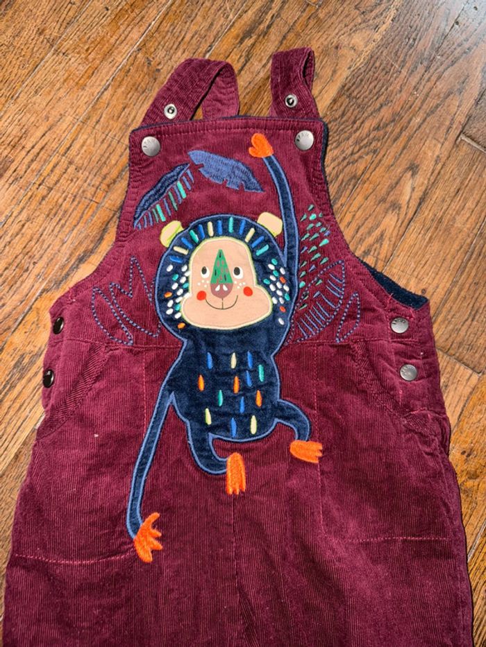 Salopette velour doublée polaire du pareil au même  12 mois - photo numéro 2